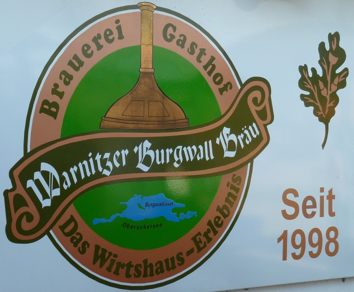 Gasthof „Deutsche Eiche“ Warnitz & Warnitzer Burgwall-Bräu, Oberuckersee, Bier in Brandenburg, Bier vor Ort, Bierreisen, Craft Beer, Brauerei 