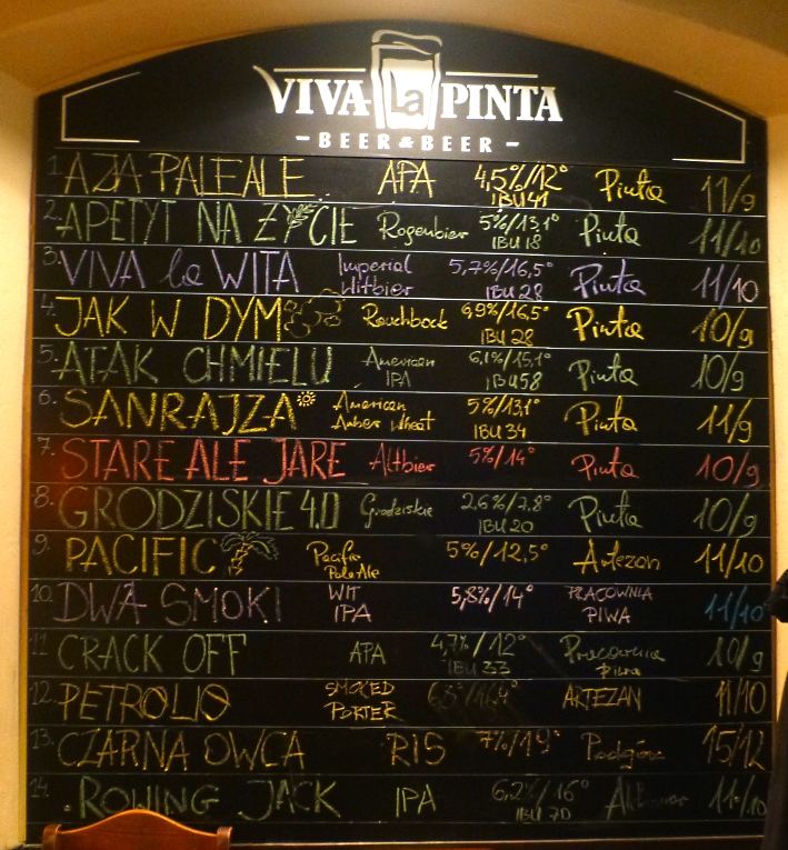 Viva la Pinta – Beer & Food, Kraków, Bier in Polen, Bier vor Ort, Bierreisen, Craft Beer, Bierbar