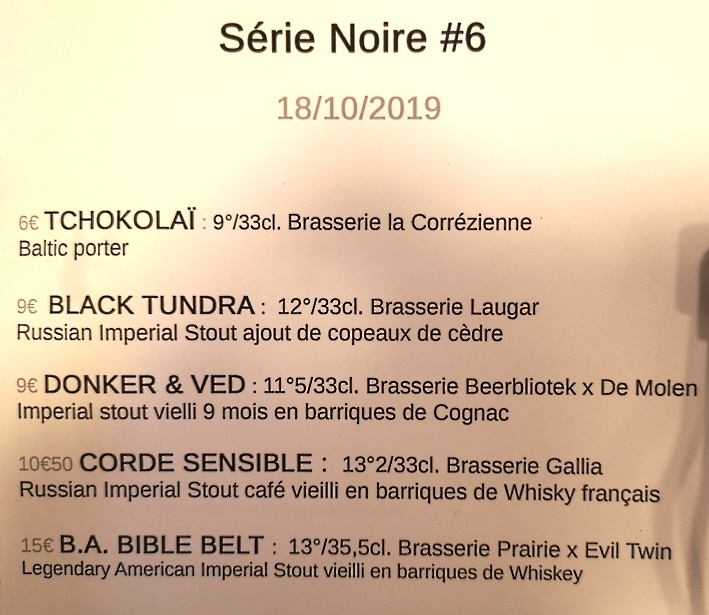 Série Noire #6, Dijon, Bier in Frankreich, Bier vor Ort, Bierreisen, Craft Beer, Bierbar, Bierverkostung