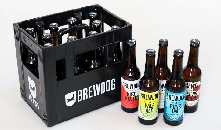 Fünf BrewDog Biere in der 10er Mix-Box, Bier vor Ort, Bierreisen, Craft Beer, Bottle Shop